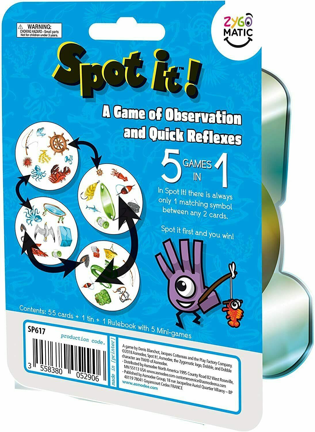 Spot it! Fishing Back 3d