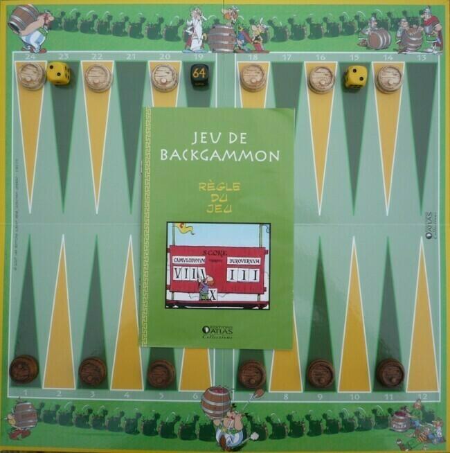 Jeu de Backgammon: Astérix chez les Bretons Plateau