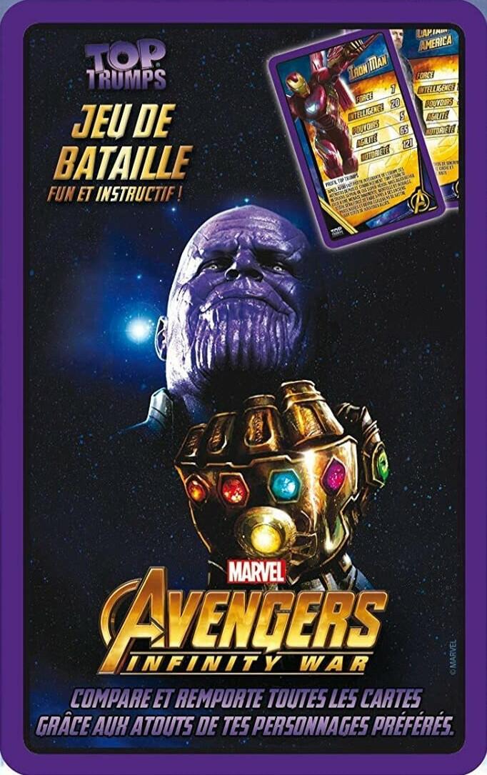 Top Trumps: Jeu de Bataille - Avengers Infinity War Cover
