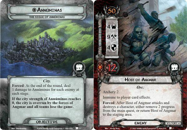 Le Seigneur des Anneaux: Le Jeu de Cartes - Le Siège d'Annúminas Cartes
