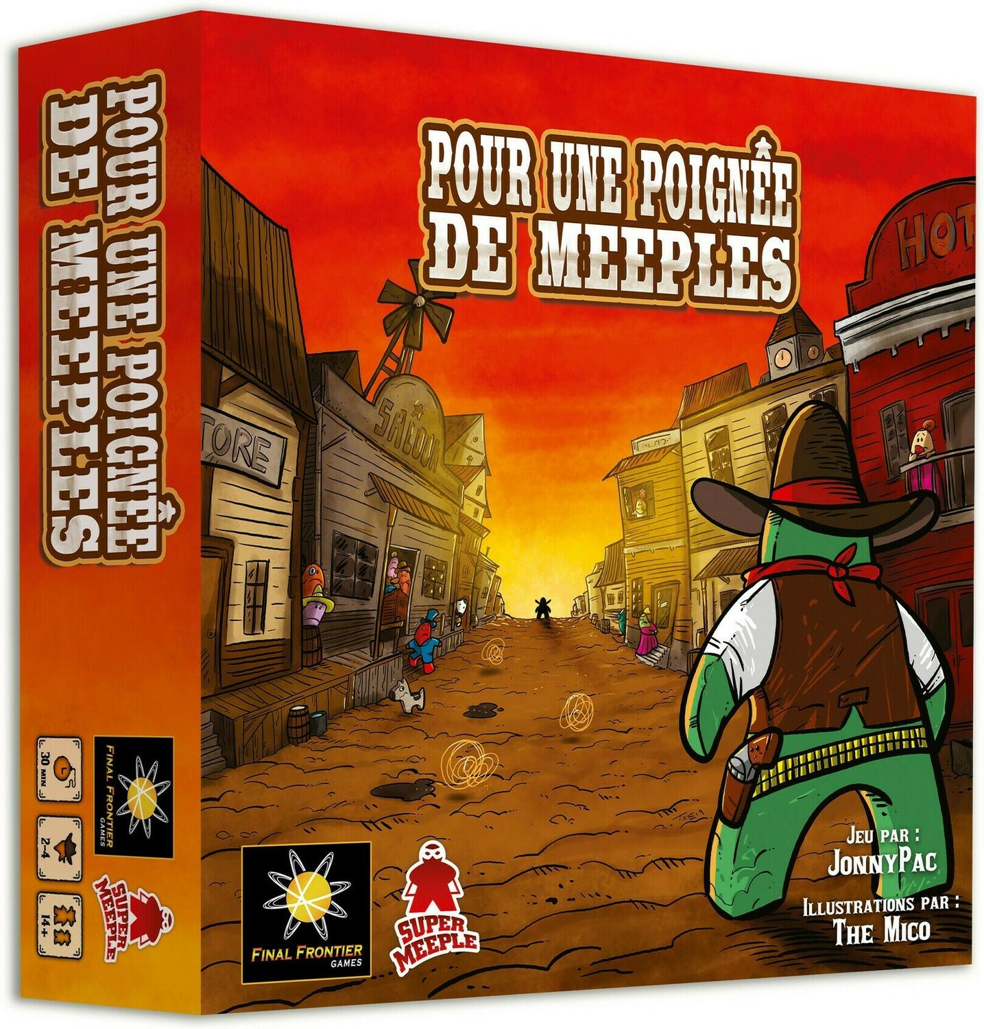 Pour une Poignée de Meeples Cover 3d