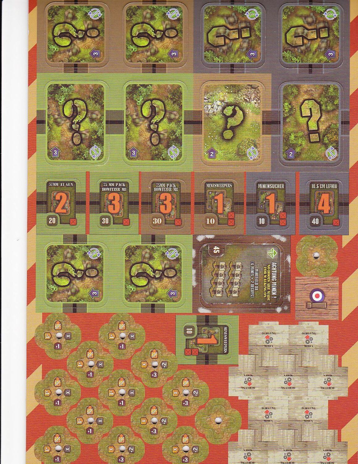 Heroes of Normandie: Gazette #1 Tuiles