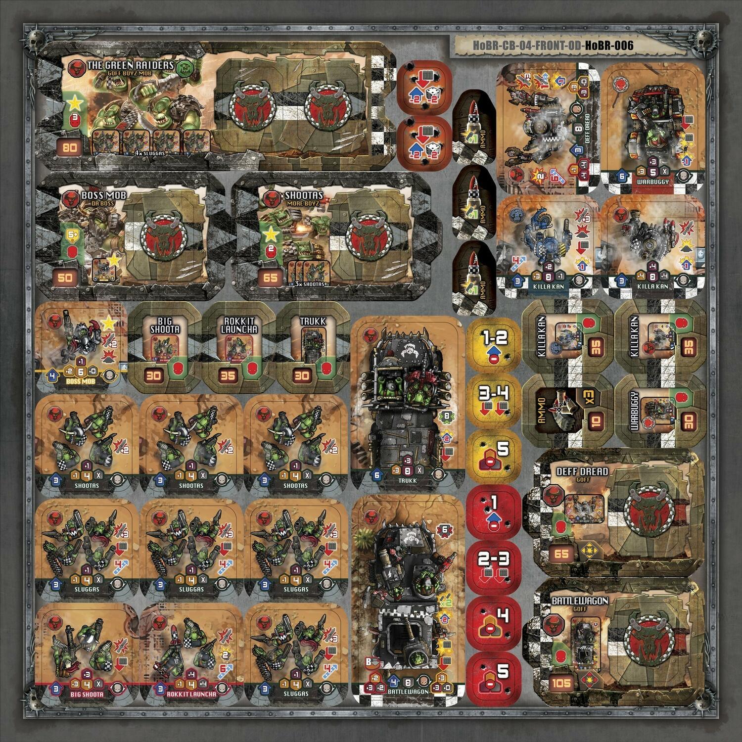 Warhammer 40,000: Heroes of Black Reach Tuiles