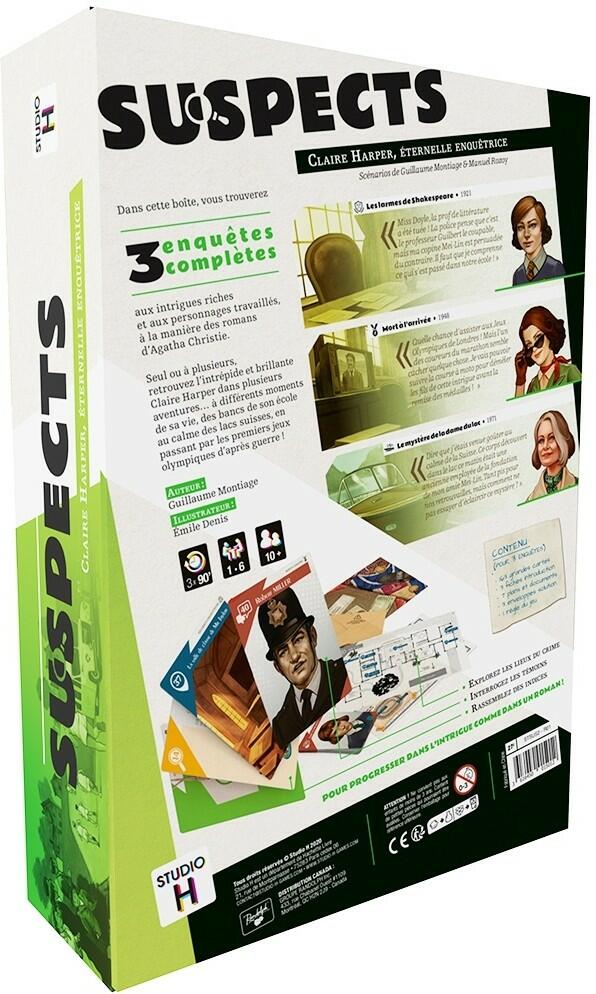 Suspects: Claire Harper, Éternelle Enquêtrice Back 3d