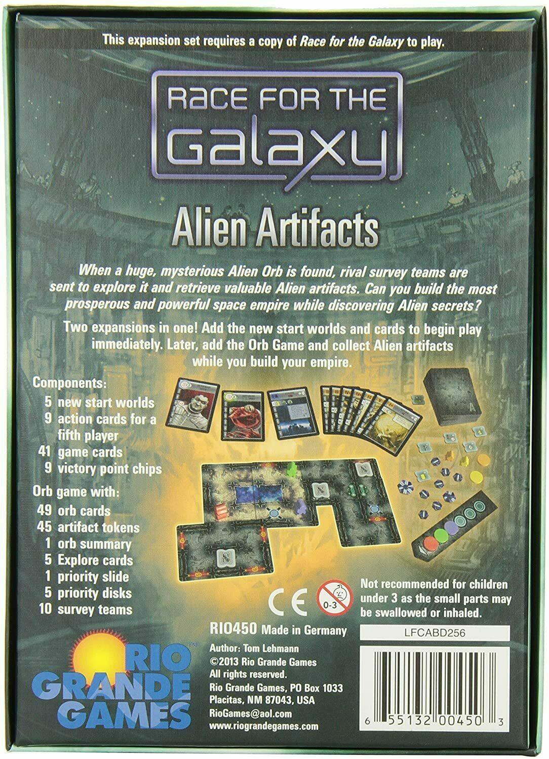 Race for the Galaxy: Alien Artifacts Back