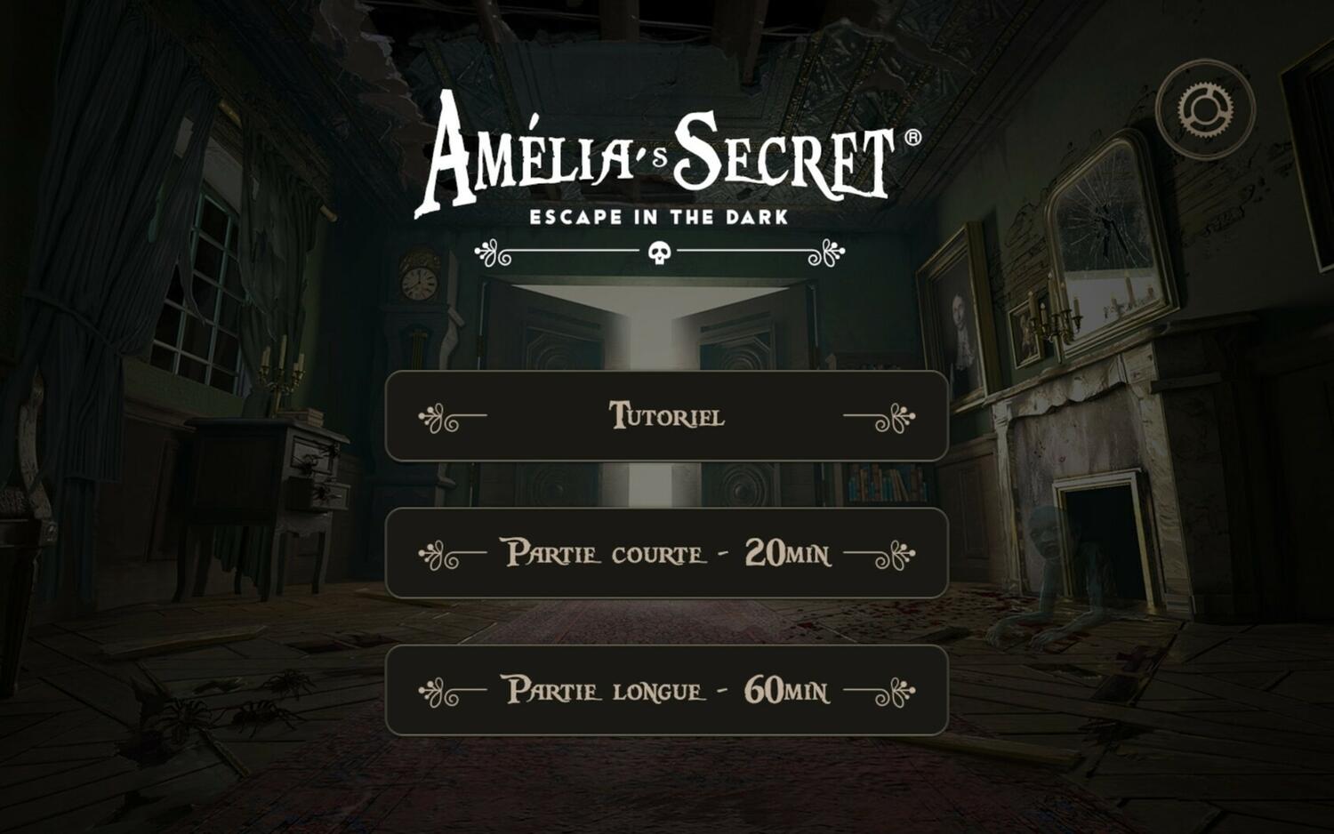 Amelia's Secret: Escape in the Dark Ecran