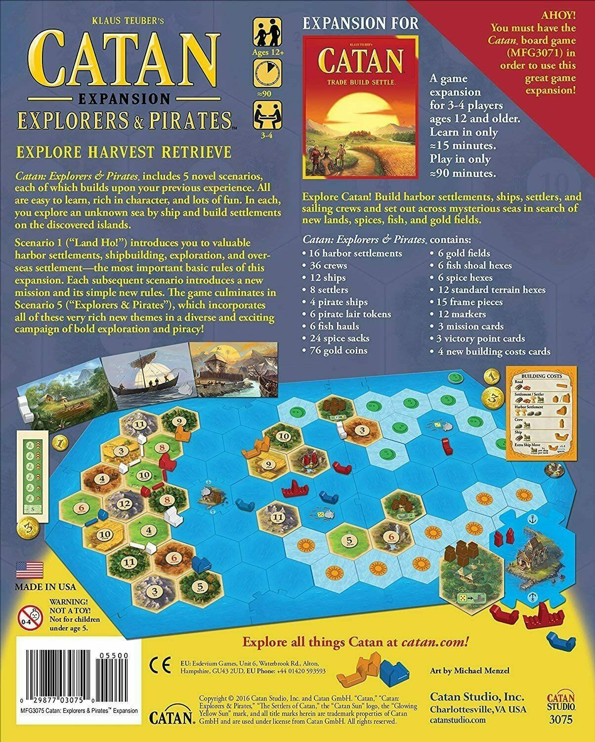 Catan: Explorers & Pirates 2016 Back