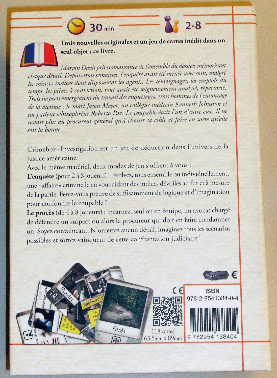 Crimebox: Investigation Back