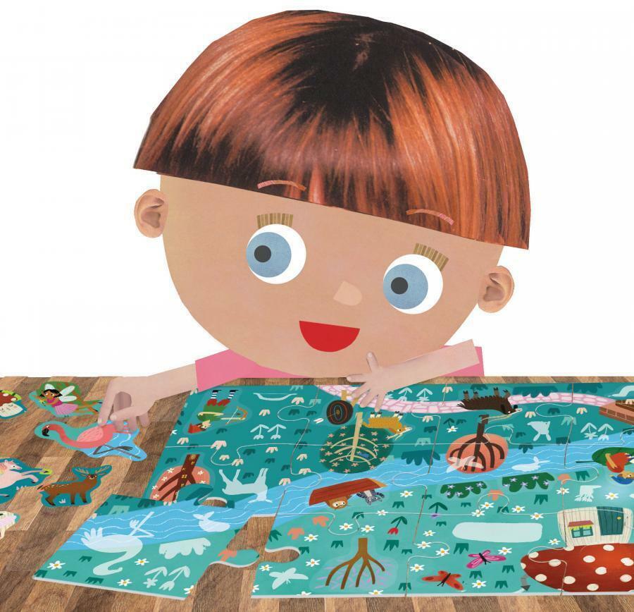 Fantastic World: Long Puzzle & Stickers Eclate