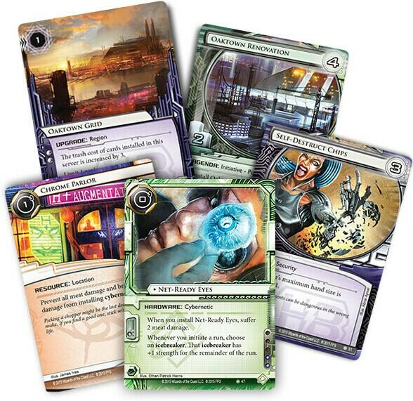 Android: Netrunner - La Cité de Chrome Cartes