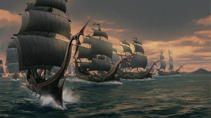 Le Seigneur des Anneaux: Le Jeu de Cartes - Une Tempête sur le Havre de Cobas Artwork