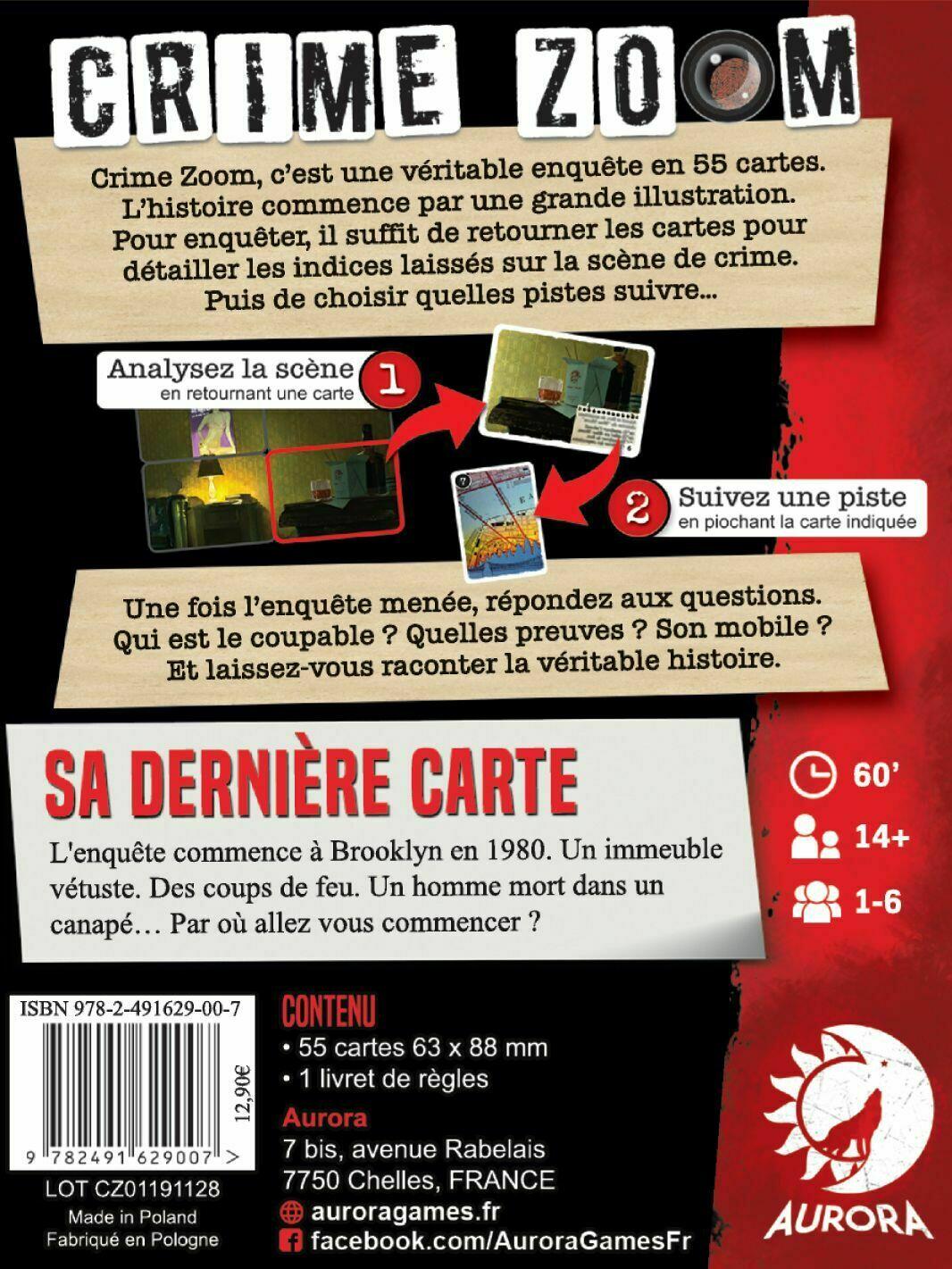Crime Zoom: Sa Dernière Carte Back