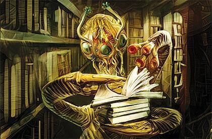 Horreur à Arkham: Le Jeu de Cartes - La Cité des Archives Artwork