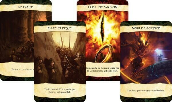 Le Seigneur des Anneaux: Confrontation Cartes