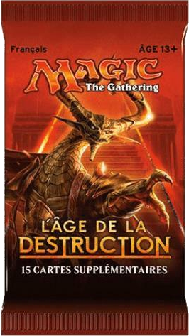 Magic: The Gathering - L'Âge de la Destruction - Booster Cover Transparent