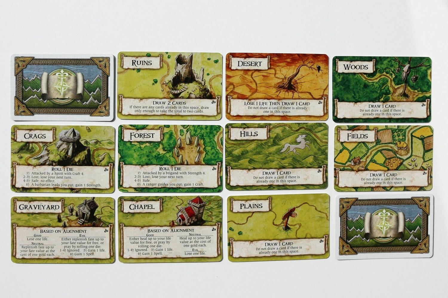 Talisman: Les Terres de Feu Cartes