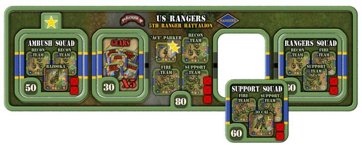 Heroes of Normandie: US Rangers Tuiles