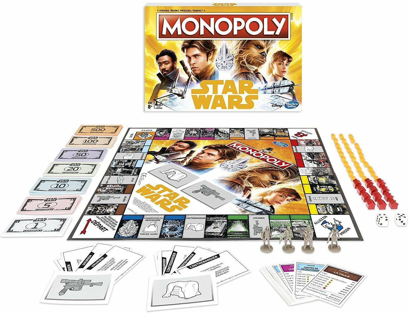 Monopoly: Star Wars Han Solo Eclate