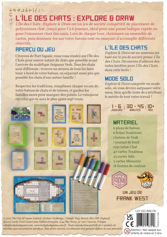L'Île des Chats: Explore & Draw Back