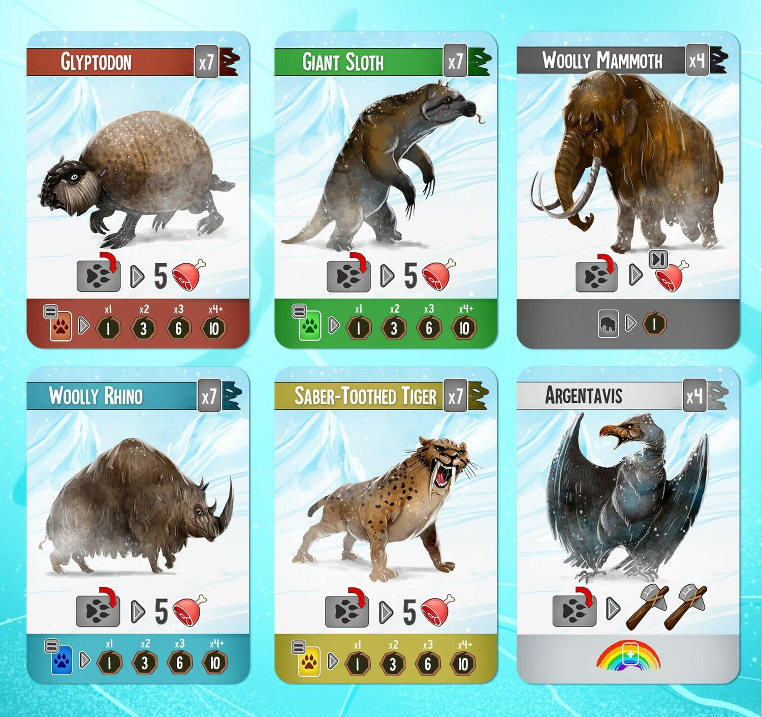 Endless Winter: Paleoamericans Cartes