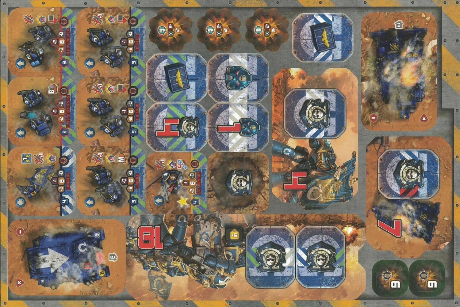 Warhammer 40,000: Heroes of Black Reach - Ultramarines Reinforcement Tuiles