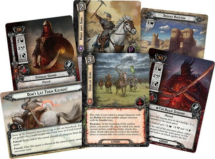Le Seigneur des Anneaux: Le Jeu de Cartes - Le Serpent Noir Cartes