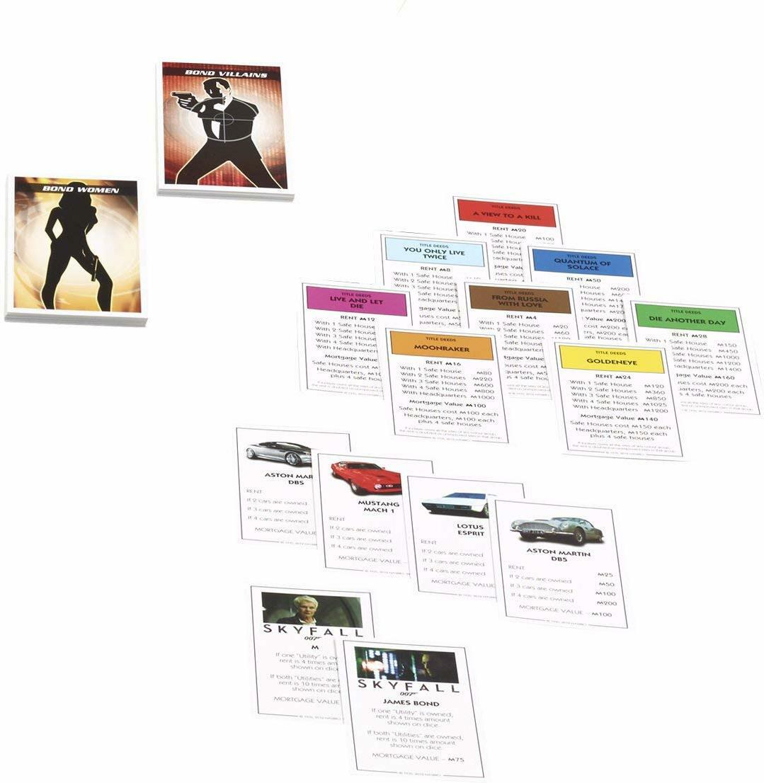 Monopoly: 007 - 50th Anniversary Edition Cartes
