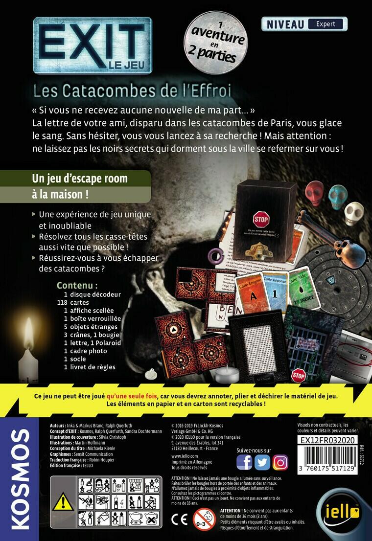 EXIT: Le Jeu - Les Catacombes de l'Effroi Back
