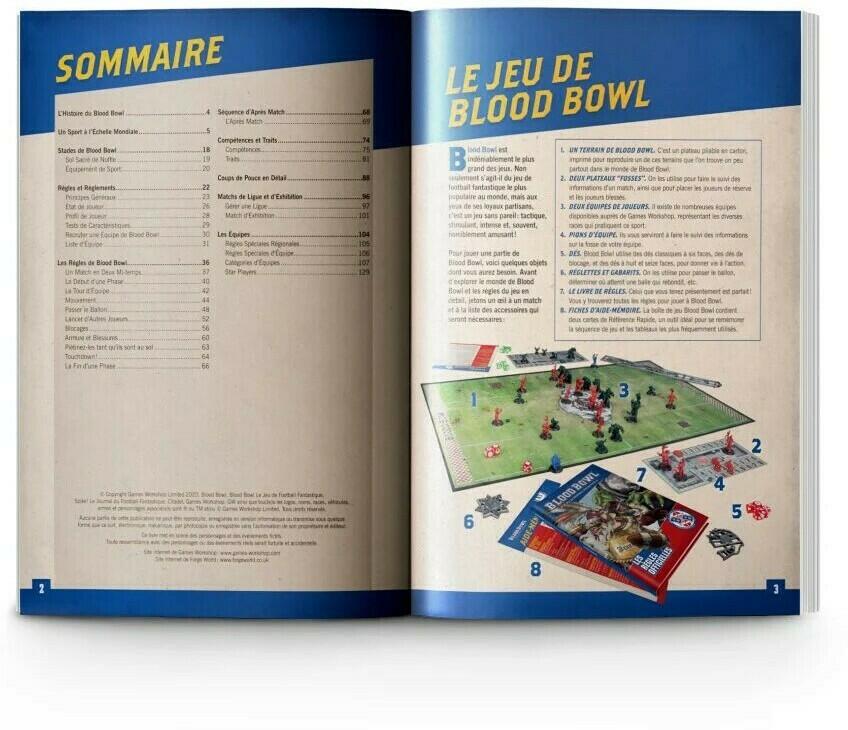 Blood Bowl: Le Jeu de Football Fantastique - Édition Deuxième Saison - Les Règles Officielles Pages