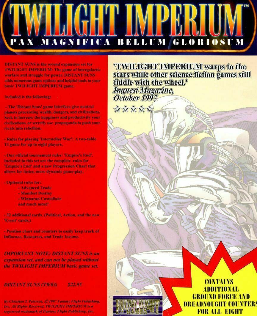 Twilight Imperium: Distant Suns Back