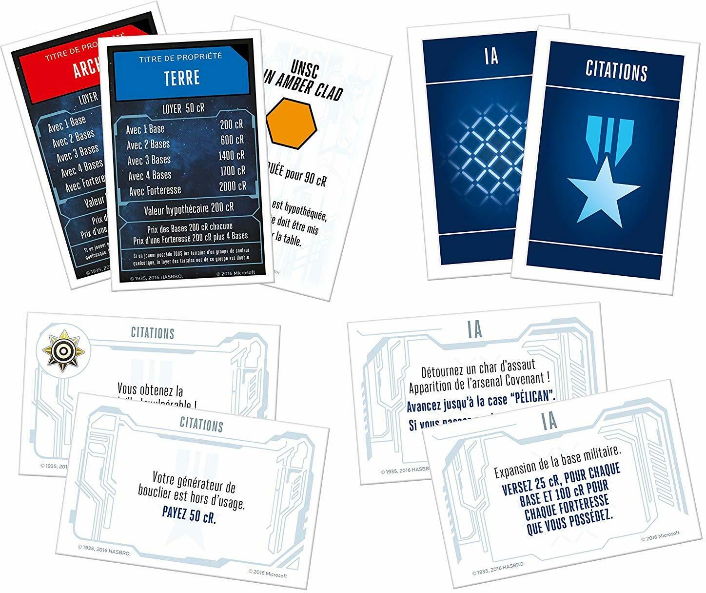 Monopoly: Halo - Édition Collector Cartes