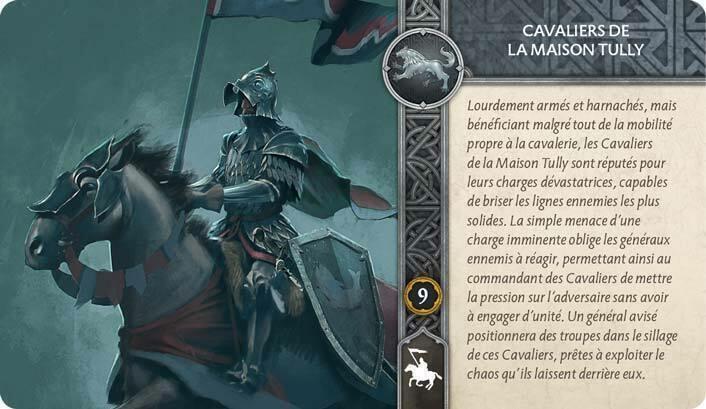Le Trône de Fer: Le Jeu de Figurines - Cavaliers de la Maison Tully Carte