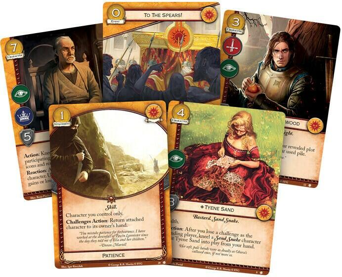 Le Trône de Fer: Le Jeu de Cartes - Les Sables de Dorne Cartes
