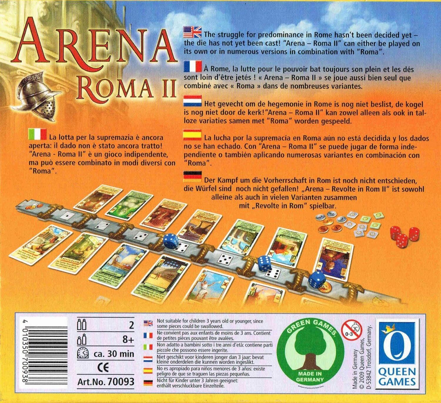 Arena: Roma II Back