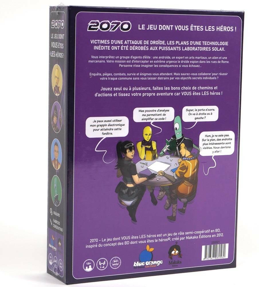 2070: Le Jeu Dont vous Êtes les Héros ! Back 3d