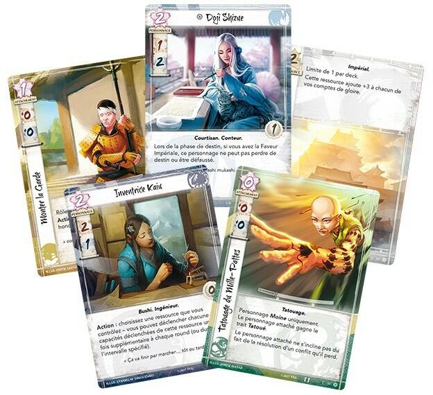 La Légende des Cinq Anneaux: Le Jeu de Cartes - Le Trône du Chrysanthème Cartes
