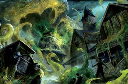 Horreur à Arkham: Le Jeu de Cartes - Le Dévoreur de Toute Chose Artwork