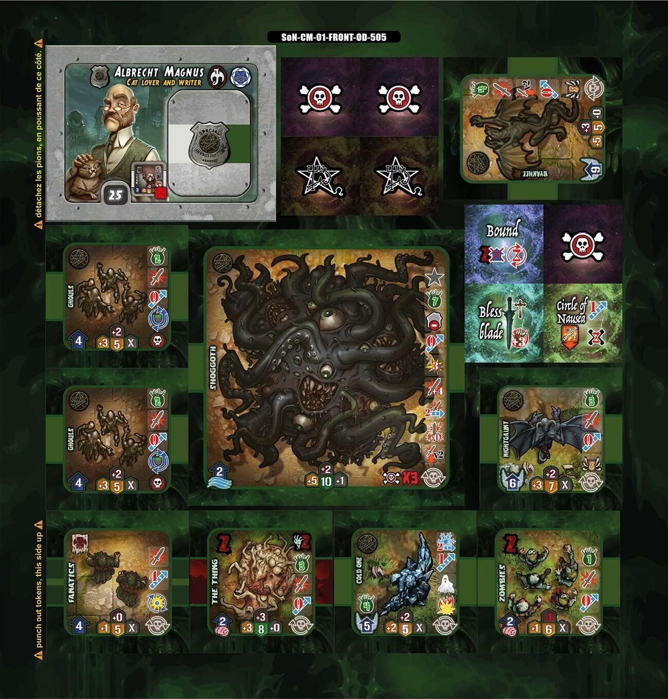 Shadows over Normandie: Cthulhu Mythos Call One Tuiles