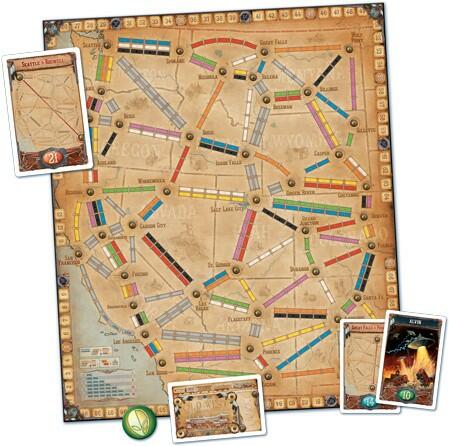 Les Aventuriers du Rail: Map Collection 6 - France & Old West Carte