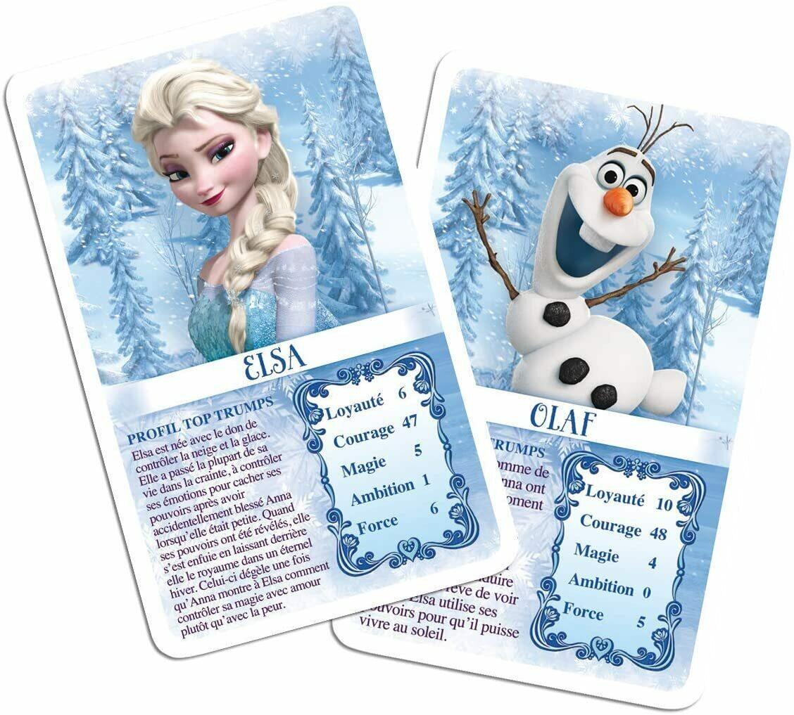 Top Trumps: Jeu de Bataille - Reine des Neige Cartes