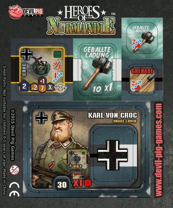 Heroes of Normandie: Karl von Croc Tuiles