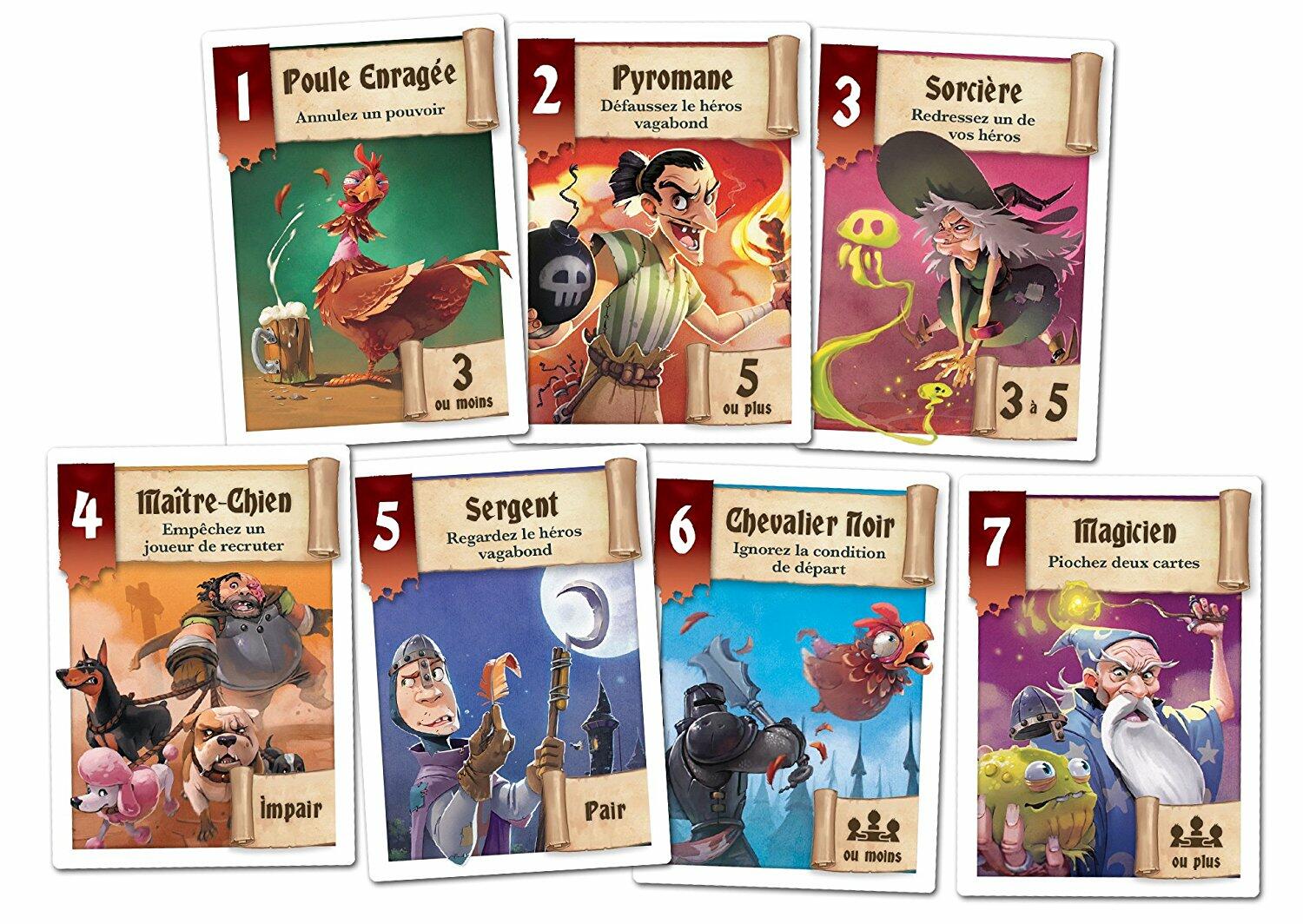 Héros à Louer Cartes