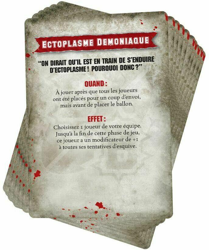 Blood Bowl: Le Jeu de Football Fantastique - Pack de Cartes d'Équipe - Élus du Chaos Cartes