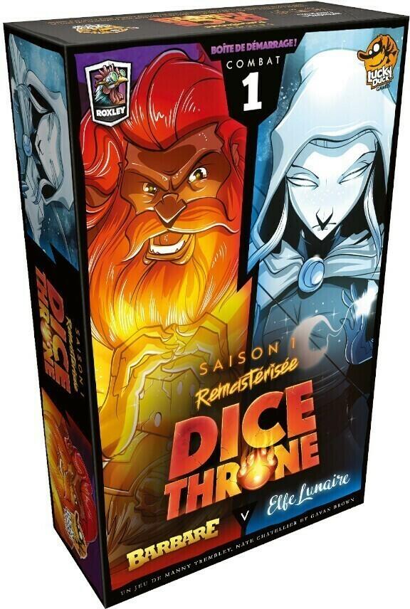 Dice Throne: Saison 1 - Barbare vs Elfe Lunaire Cover 3d