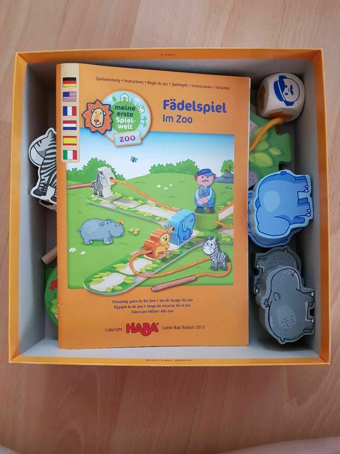 Fädelspiel: Im Zoo Contenu