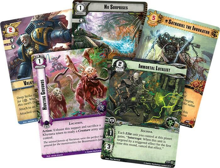 Warhammer 40,000: Conquest - Les Jungles de Nectavus Cartes