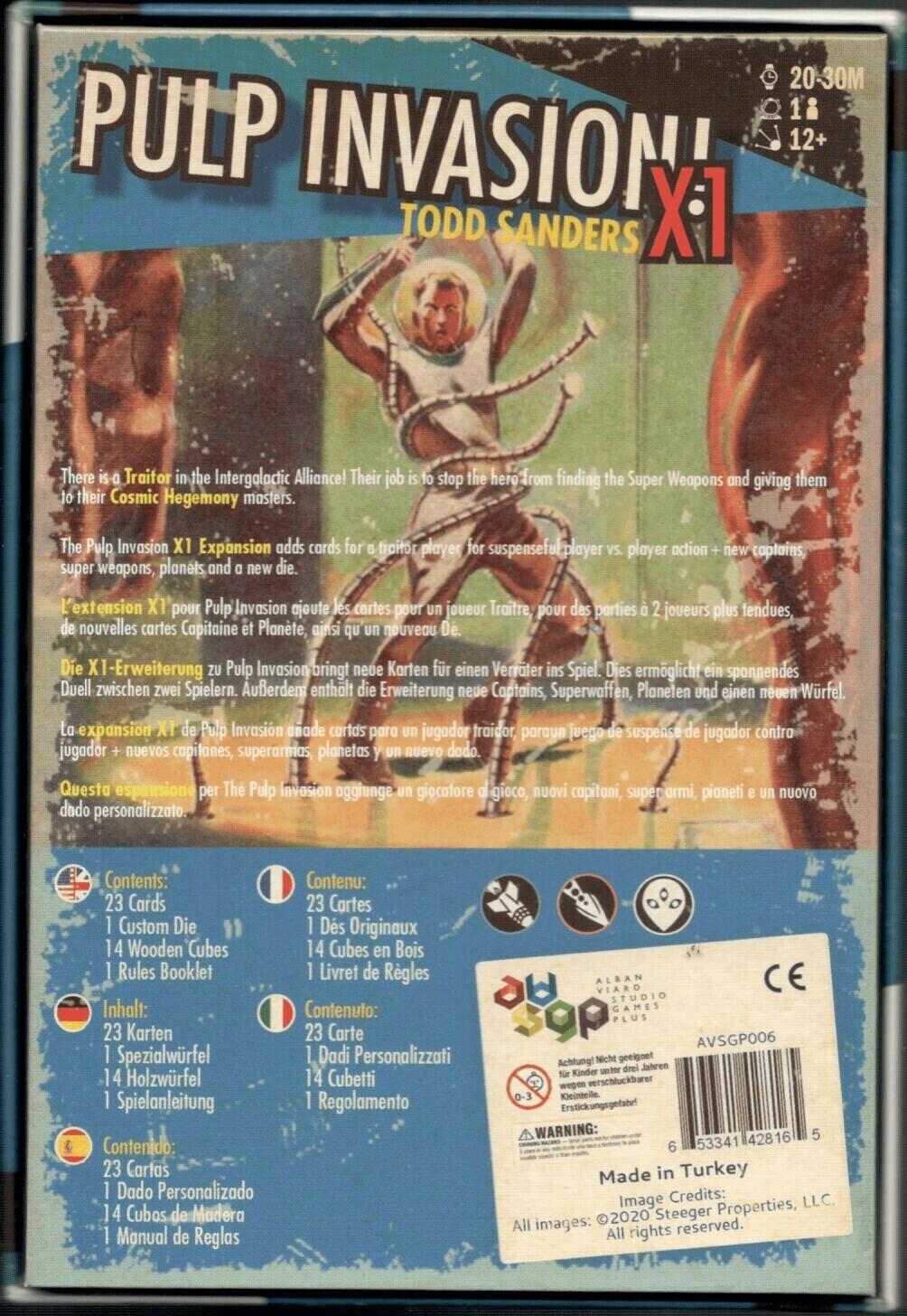 Pulp Invasion: X1 Back