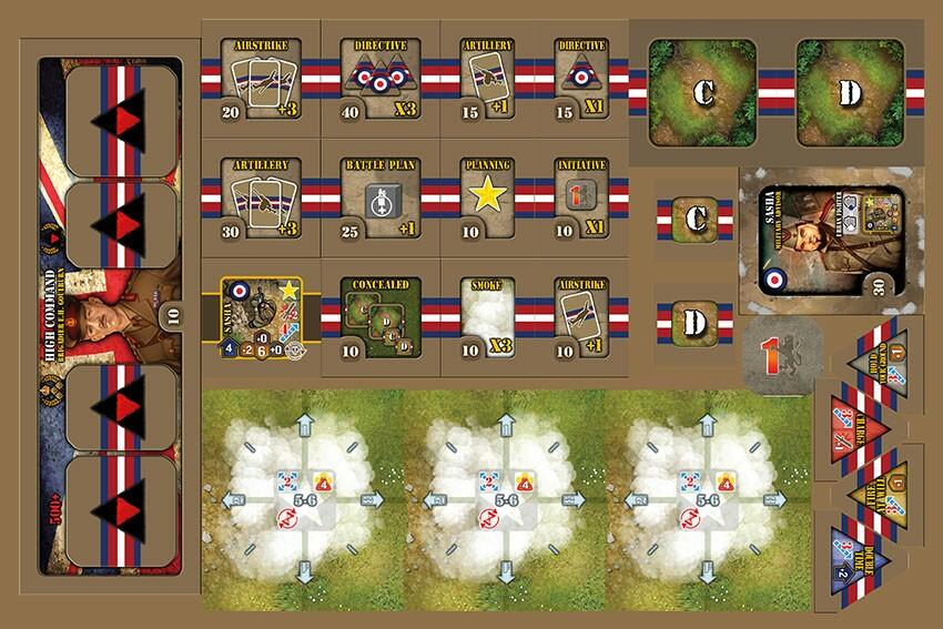Heroes of Normandie: Commonwealth Army Box Tuiles