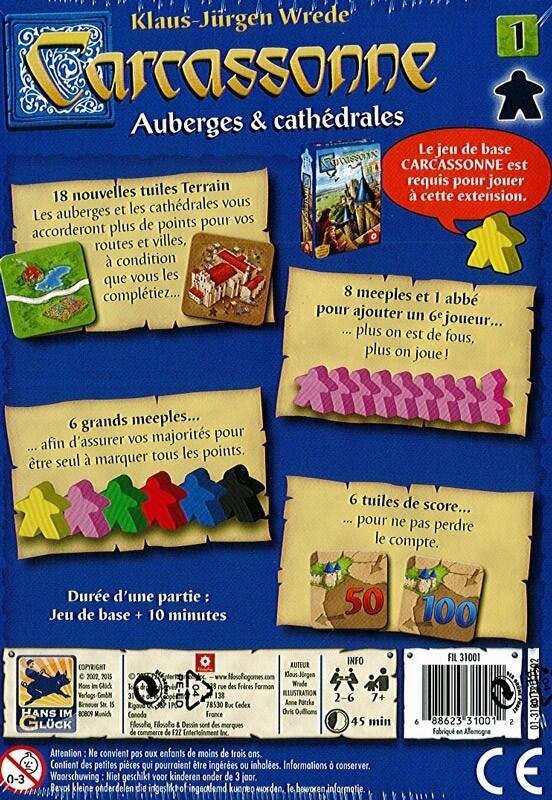 Carcassonne: Auberges & Cathédrales Back