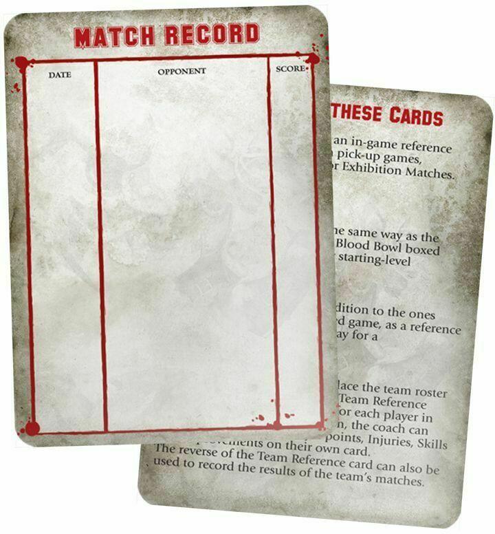 Blood Bowl: Le Jeu de Football Fantastique - Pack de Cartes d'Équipe - Équipe de Skavens Cartes